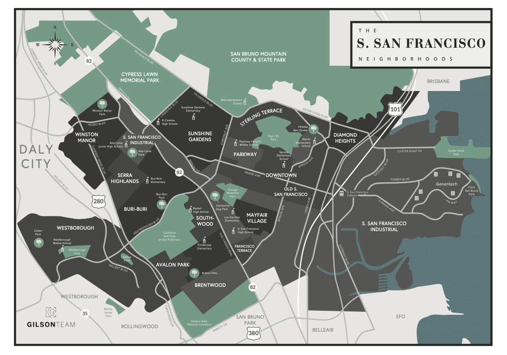 South San Francisco Map